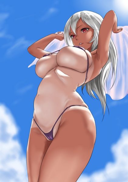 anime boobs tight bikini