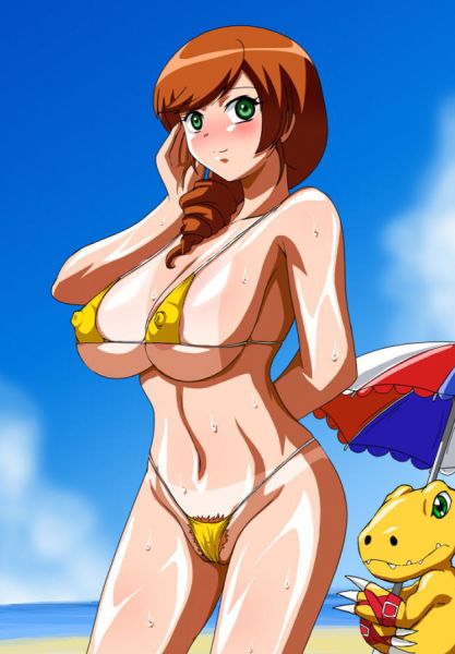 wide hips big tits anime