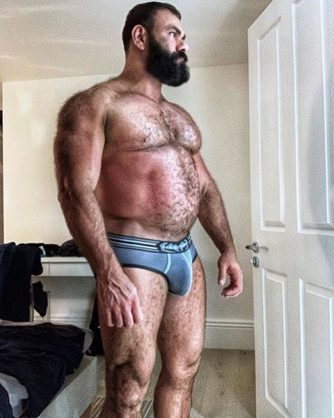 hairy muscle big cock
