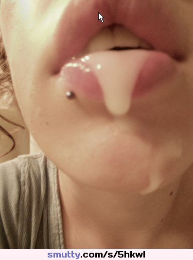 open mouth cum close up