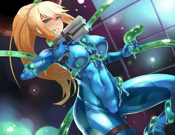 zero suit samus anime crawl