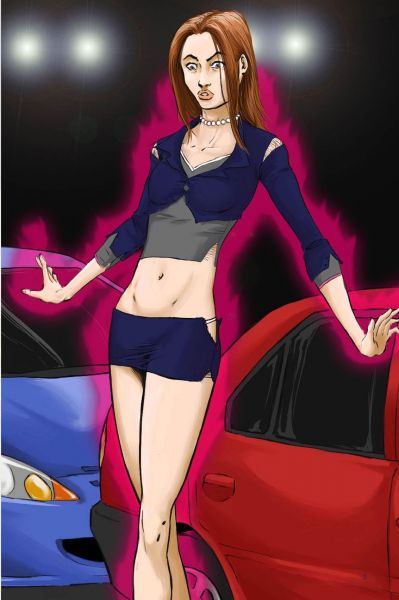 naked female big breasts anime