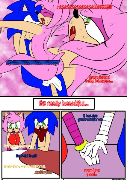 funny sonic and amy rose