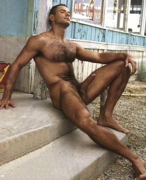 hairy naked outdoor men