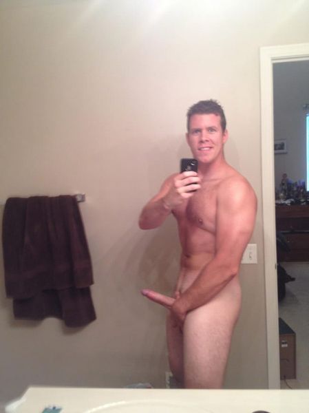 standing nude man erection