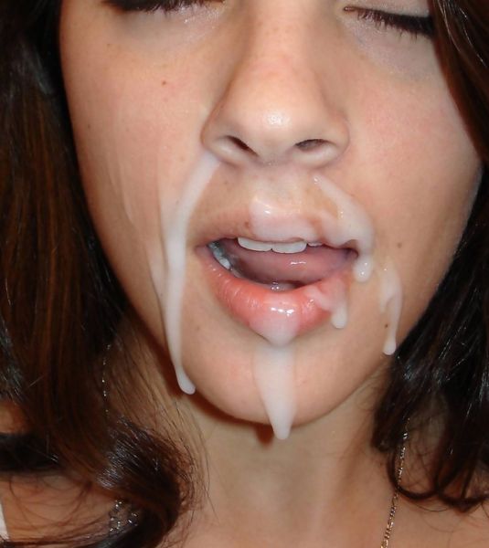 fucked with cum on face