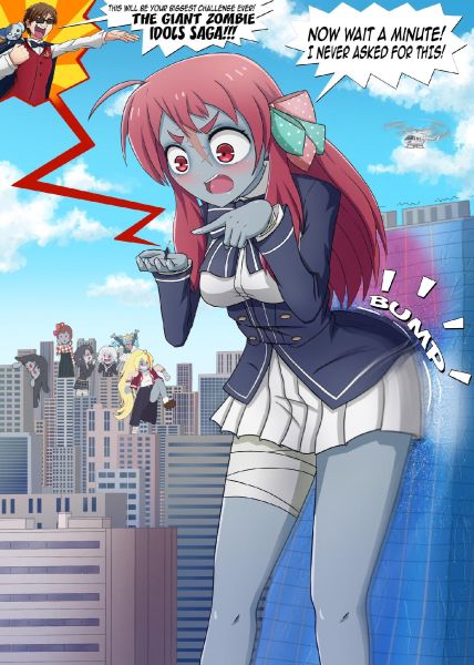 anime giantess city rampage
