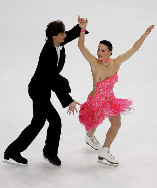 slip on the ice rink