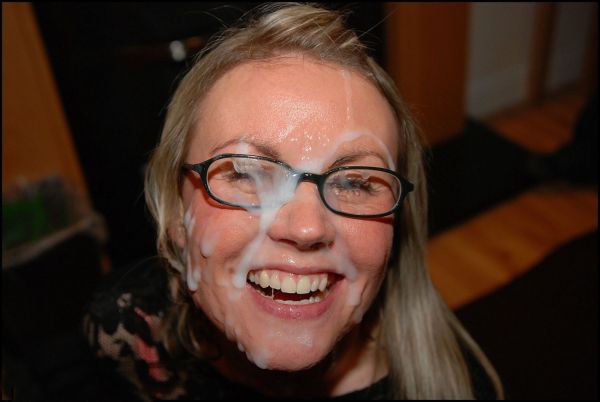 amateur cum on face