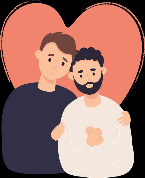 gay men kiss sex