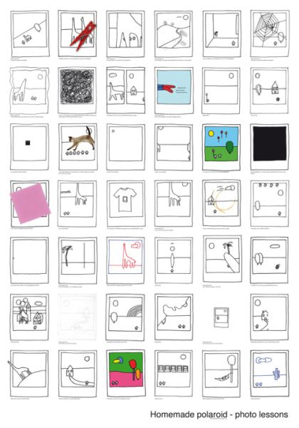 polaroid wall art