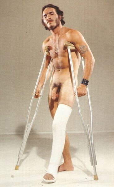 skinny hairy naked man