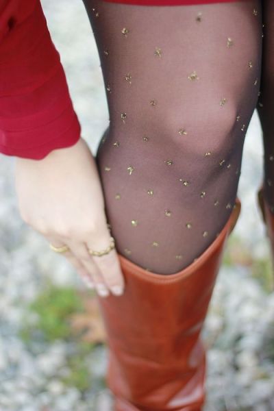 adult white opaque tights