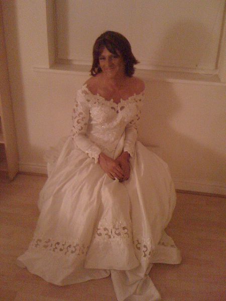 tg bride dress fitting