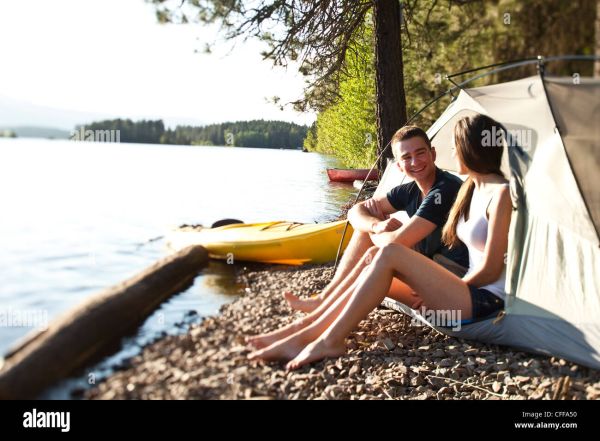 single adult camping