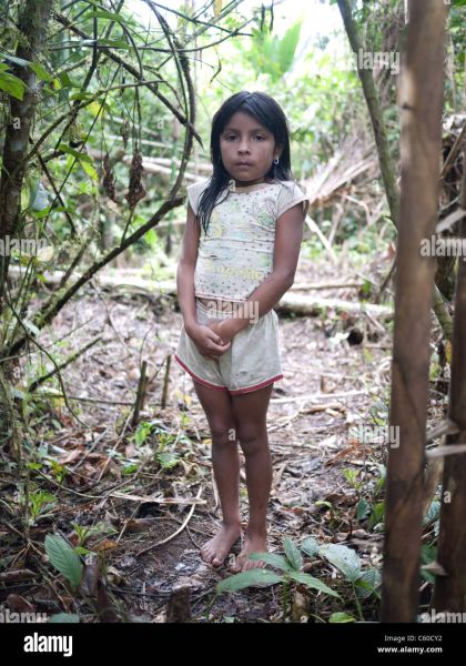 amazon river jungle village girls