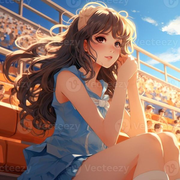 sad anime girl