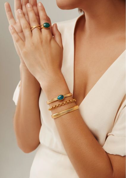 wide gold cuff