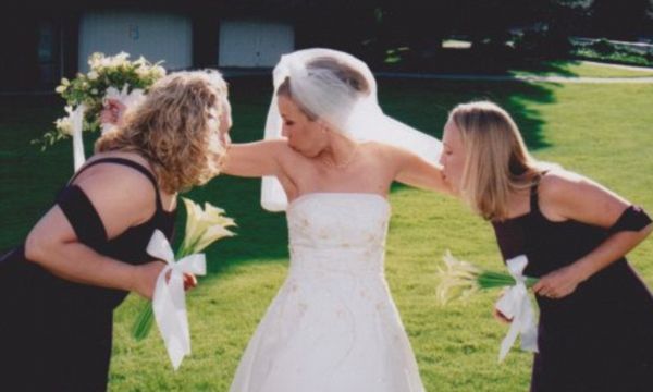 wedding disaster bride falls down