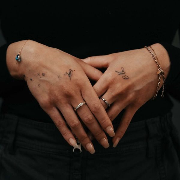cute tattoo on hand
