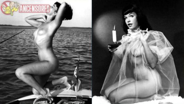 rare betty page poster