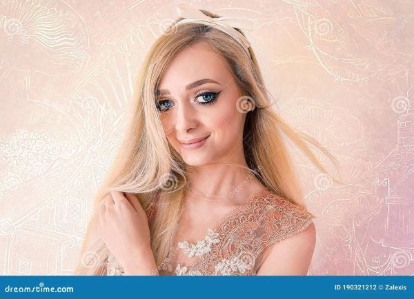 white blonde hair model