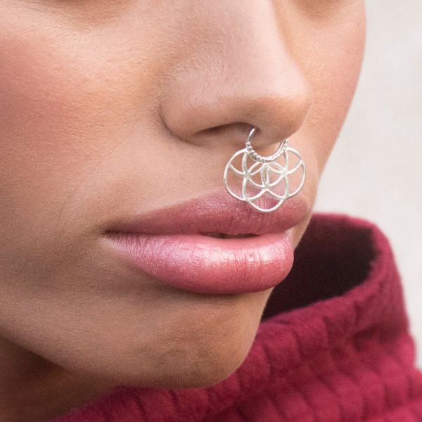silver septum rings