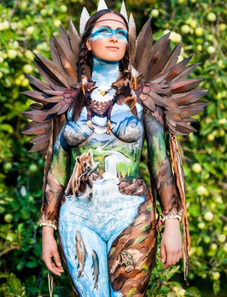 fish body painting