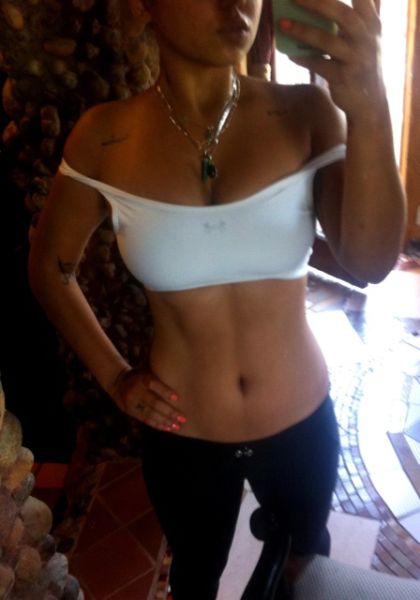 tan fitness bra
