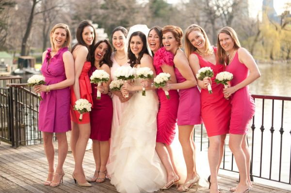 bride and 2 bridesmaids