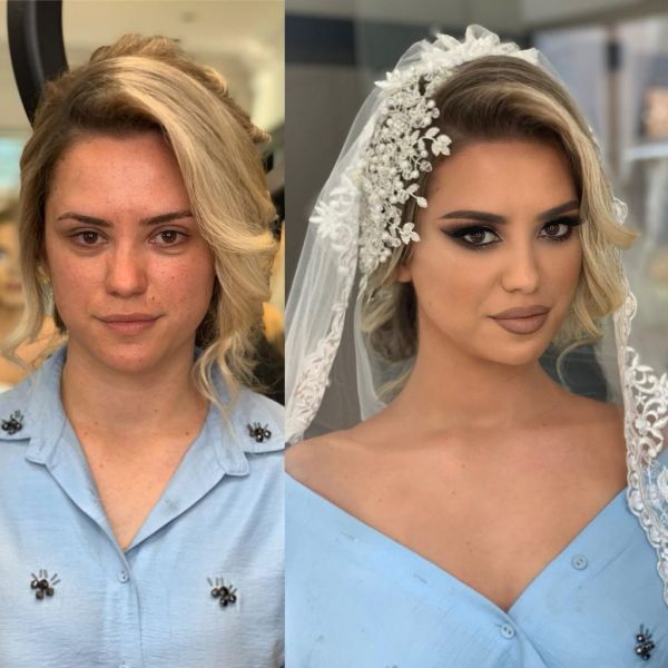 skewed bride after wedding