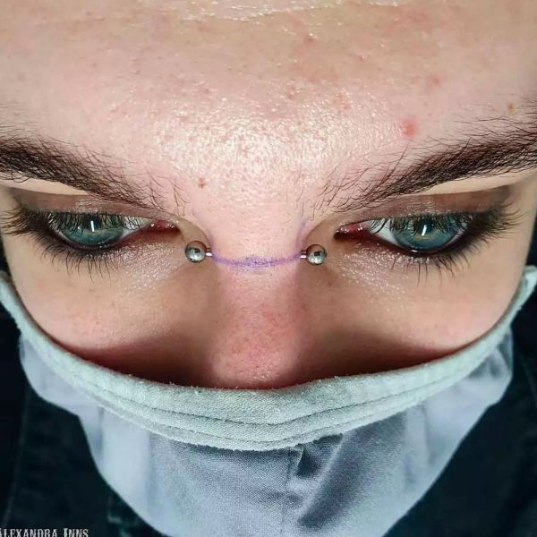 lip piercing men