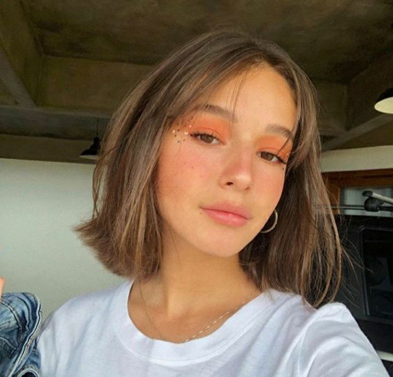 warm brown hair