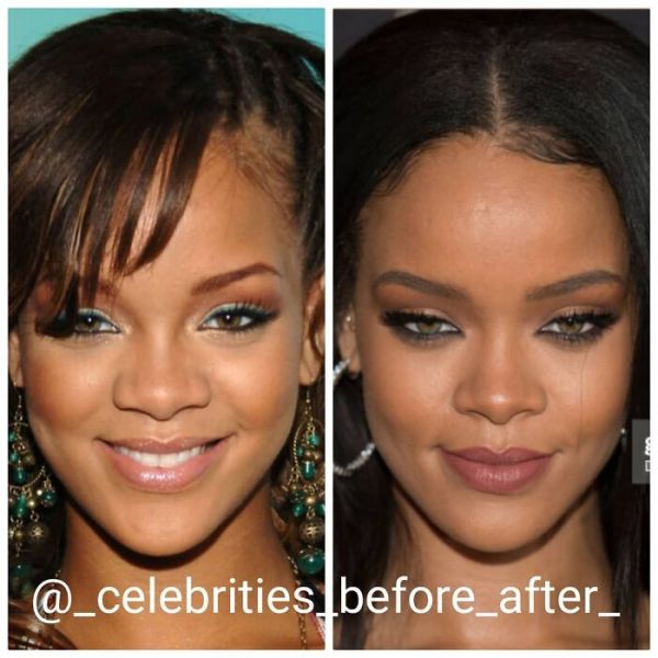 without makeup before and after