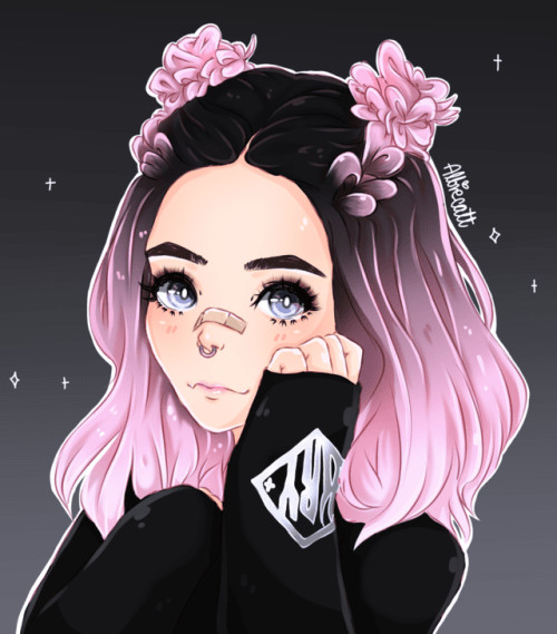 anime girl long hair
