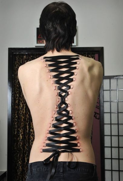 dermal piercing corset