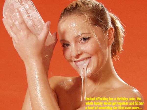amateur girlfriend cum on face
