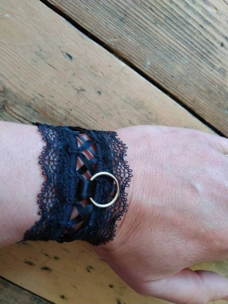 leather cuffs collars
