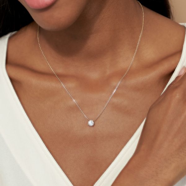 diamond solitaire pendant setting