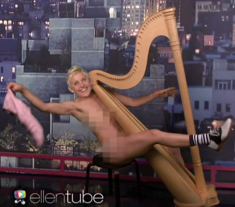 ellen degeneres swimming