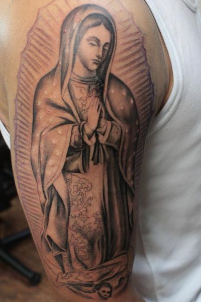 virgin mary tattoo design