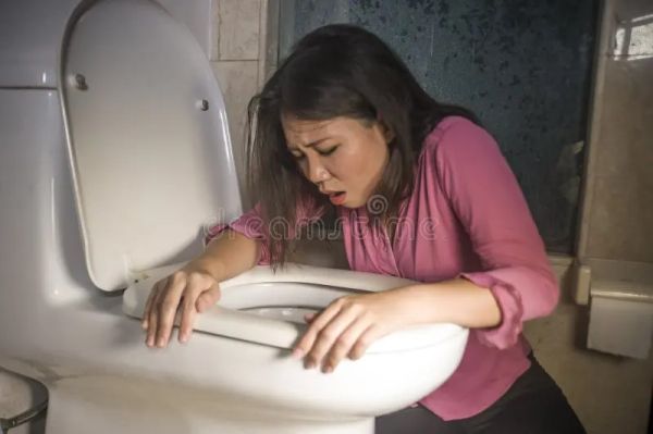 get sick unstopping toilet