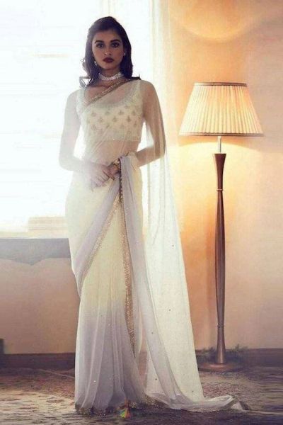 saree side pointed