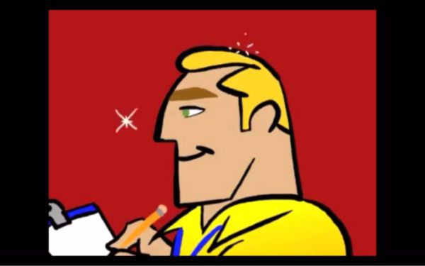 cartoon angry coach