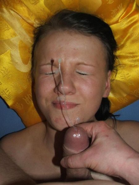 cum on her face blowjob