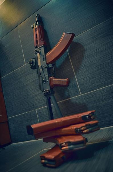 leopard print gun