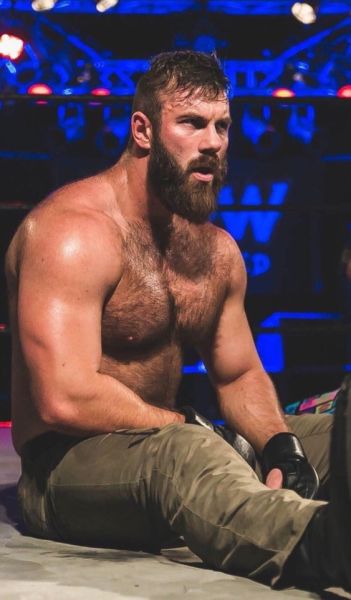 real naked hairy man