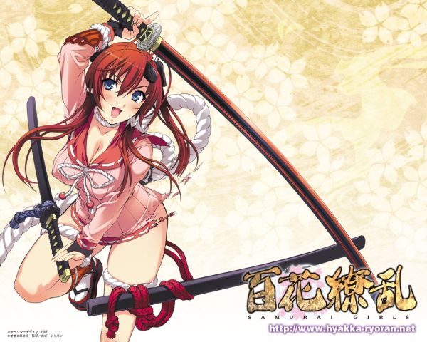 samurai girl with red hair anime