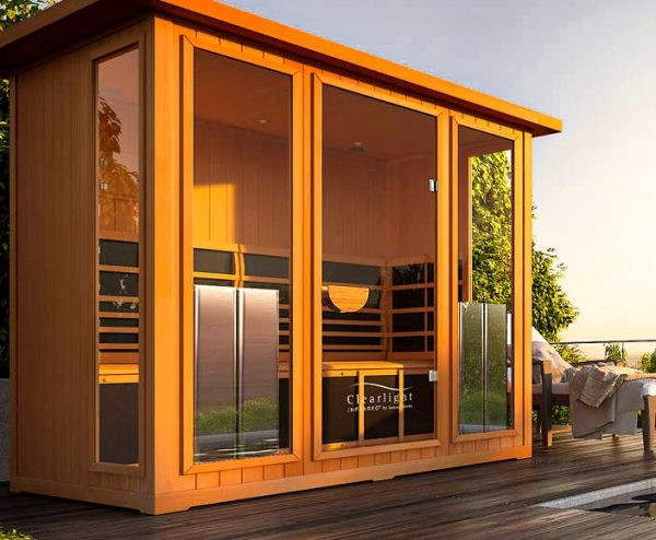 outdoor rock sauna