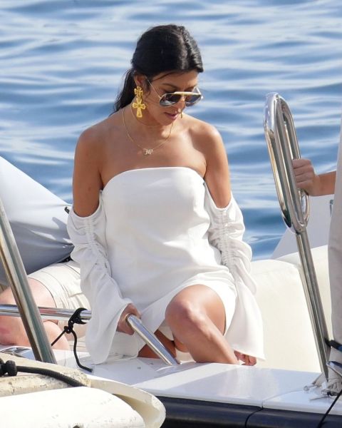 kourtney kardashian thong bikini yacht france